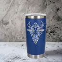 Dark Blue Thermal Metal Coffee Cup