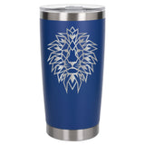 Dark Blue Thermal Metal Coffee Cup