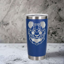 Dark Blue Thermal Metal Coffee Cup