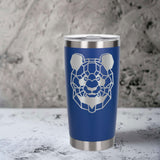 Dark Blue Thermal Metal Coffee Cup