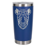 Dark Blue Thermal Metal Coffee Cup