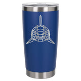 Dark Blue Thermal Metal Coffee Cup