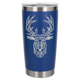 Dark Blue Thermal Metal Coffee Cup