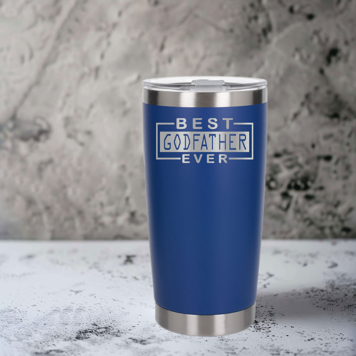 Dark Blue Thermal Metal Coffee Cup