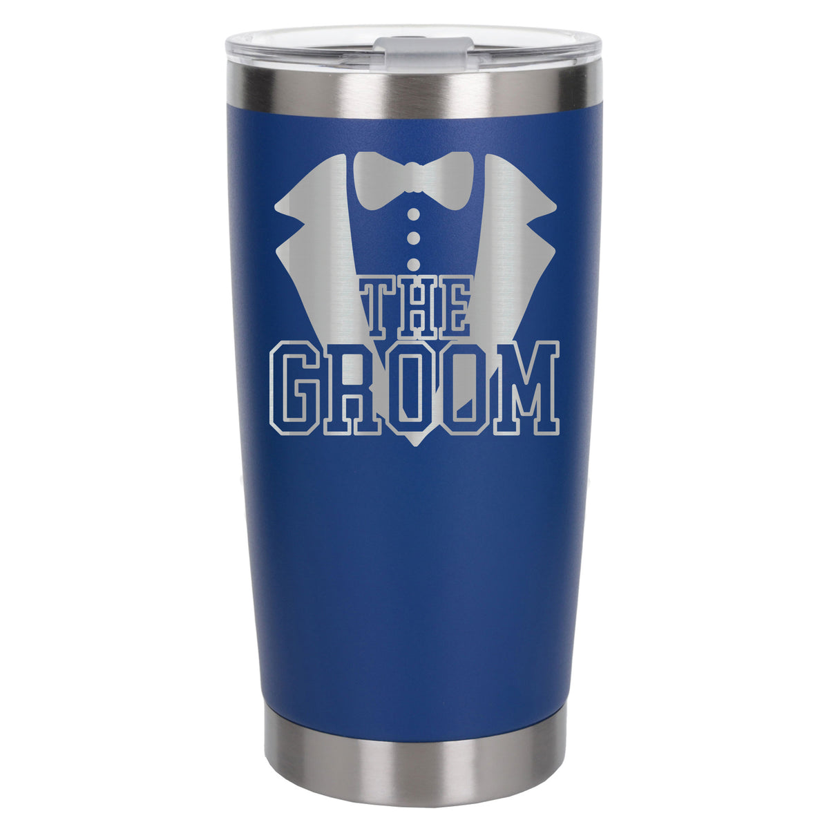 Dark Blue Thermal Metal Coffee Cup