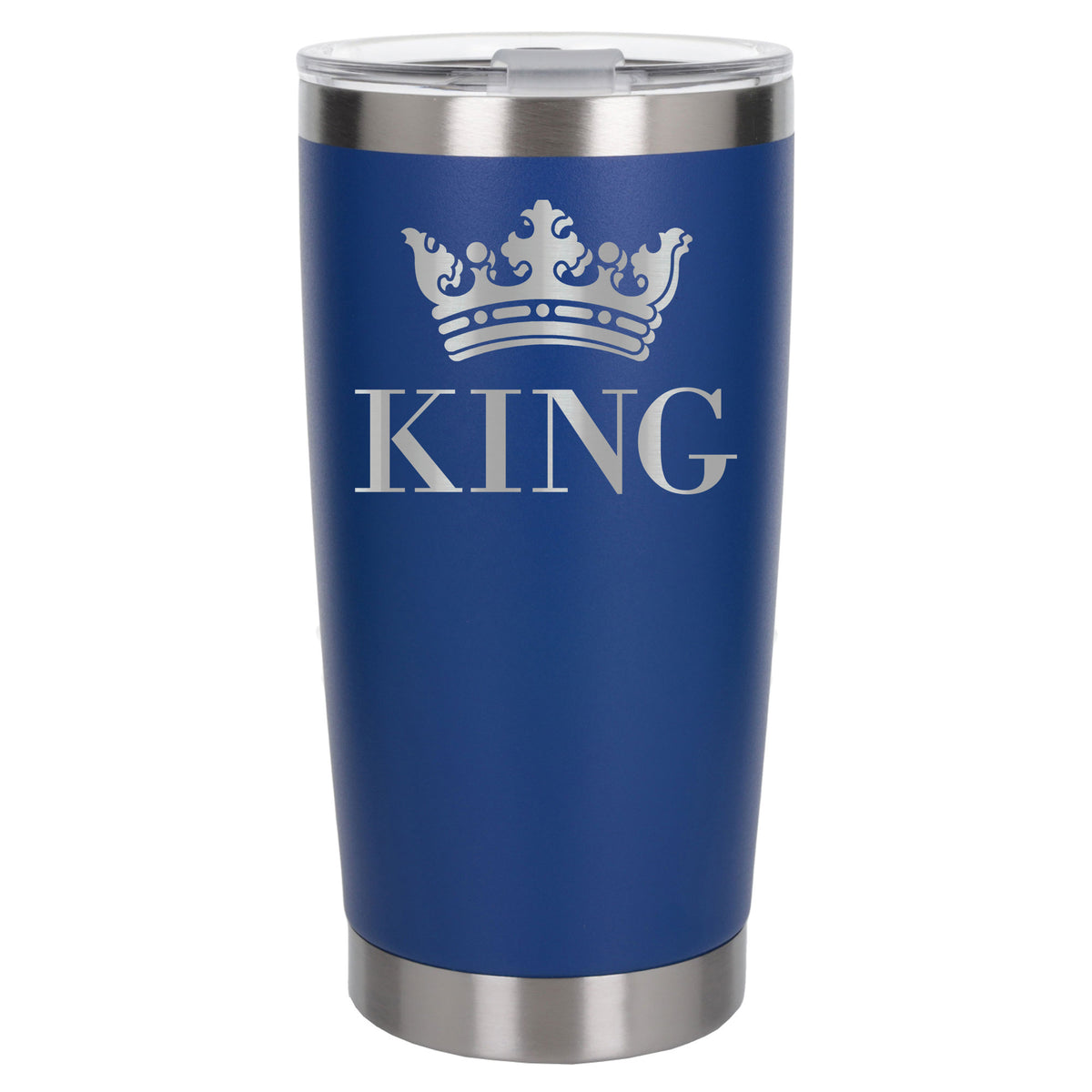 Dark Blue Thermal Metal Coffee Cup