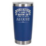 Dark Blue Thermal Metal Coffee Cup