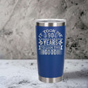 Dark Blue Thermal Metal Coffee Cup