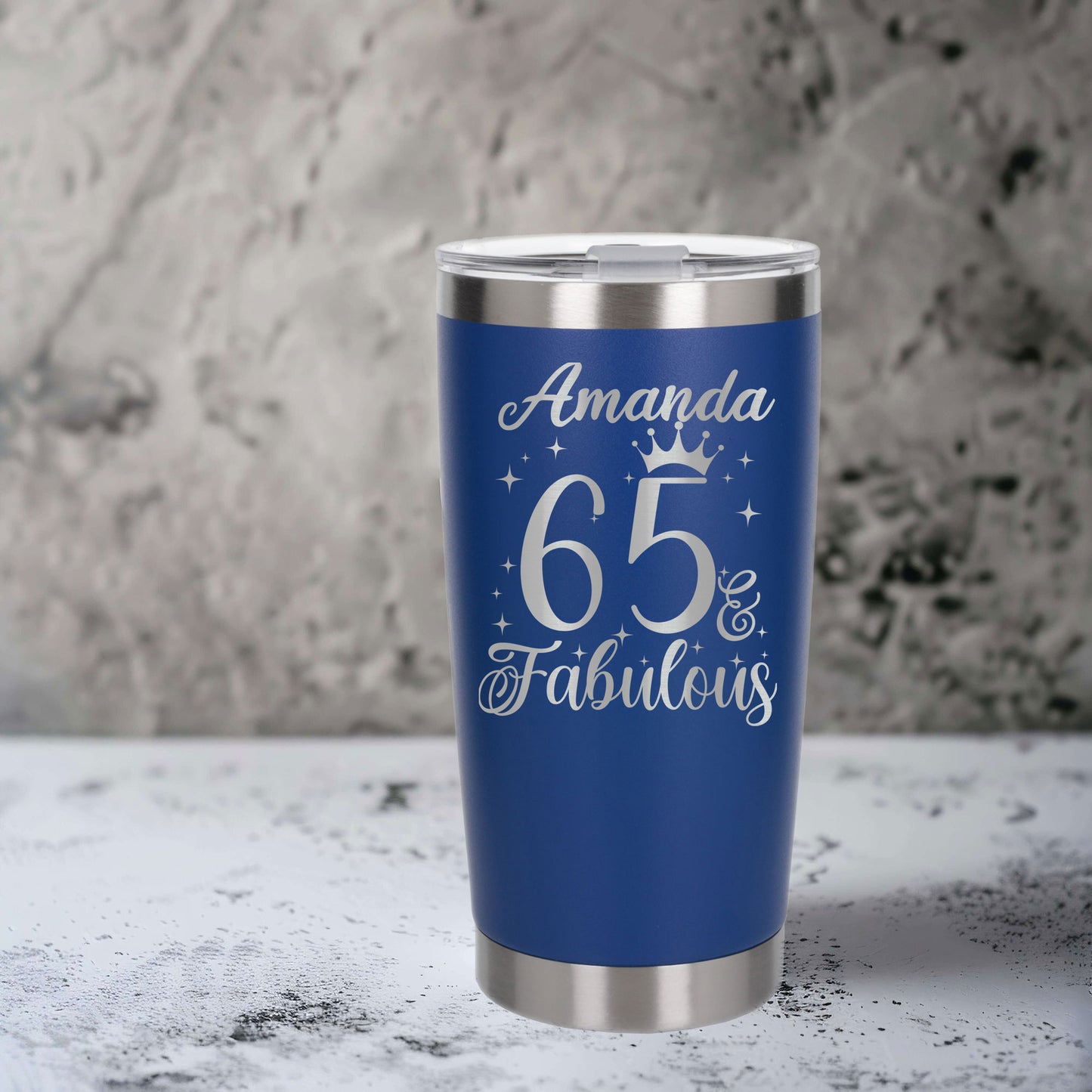 Dark Blue Thermal Metal Coffee Cup