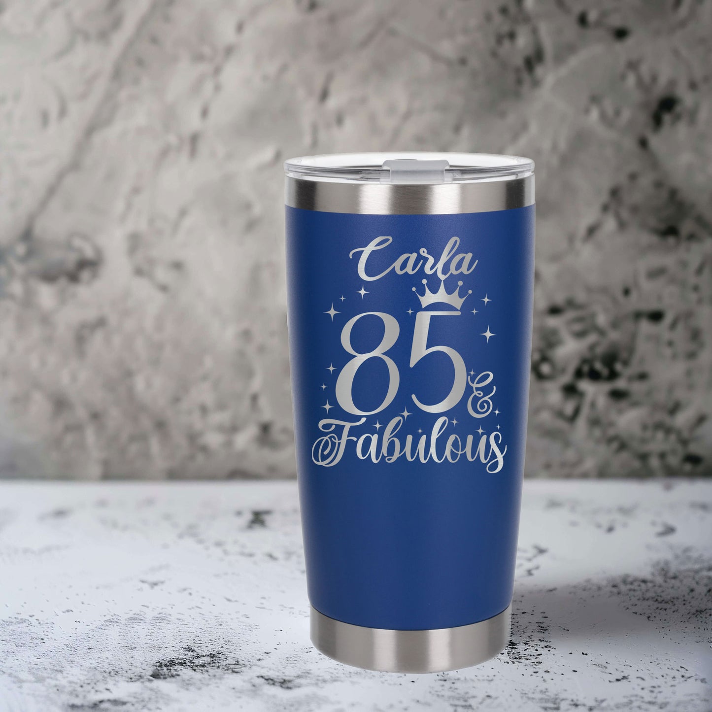 Dark Blue Thermal Metal Coffee Cup