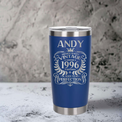 Dark Blue Thermal Metal Coffee Cup