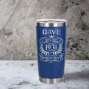 Dark Blue Thermal Metal Coffee Cup