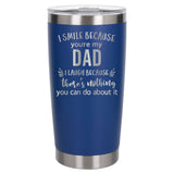 Dark Blue Thermal Metal Coffee Cup