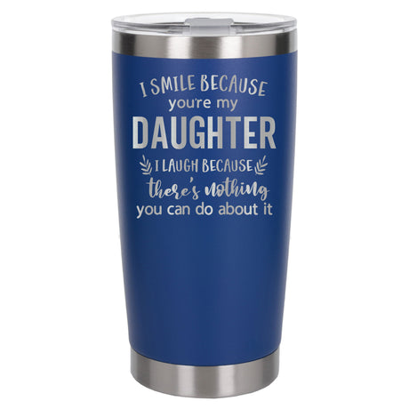 Dark Blue Thermal Metal Coffee Cup