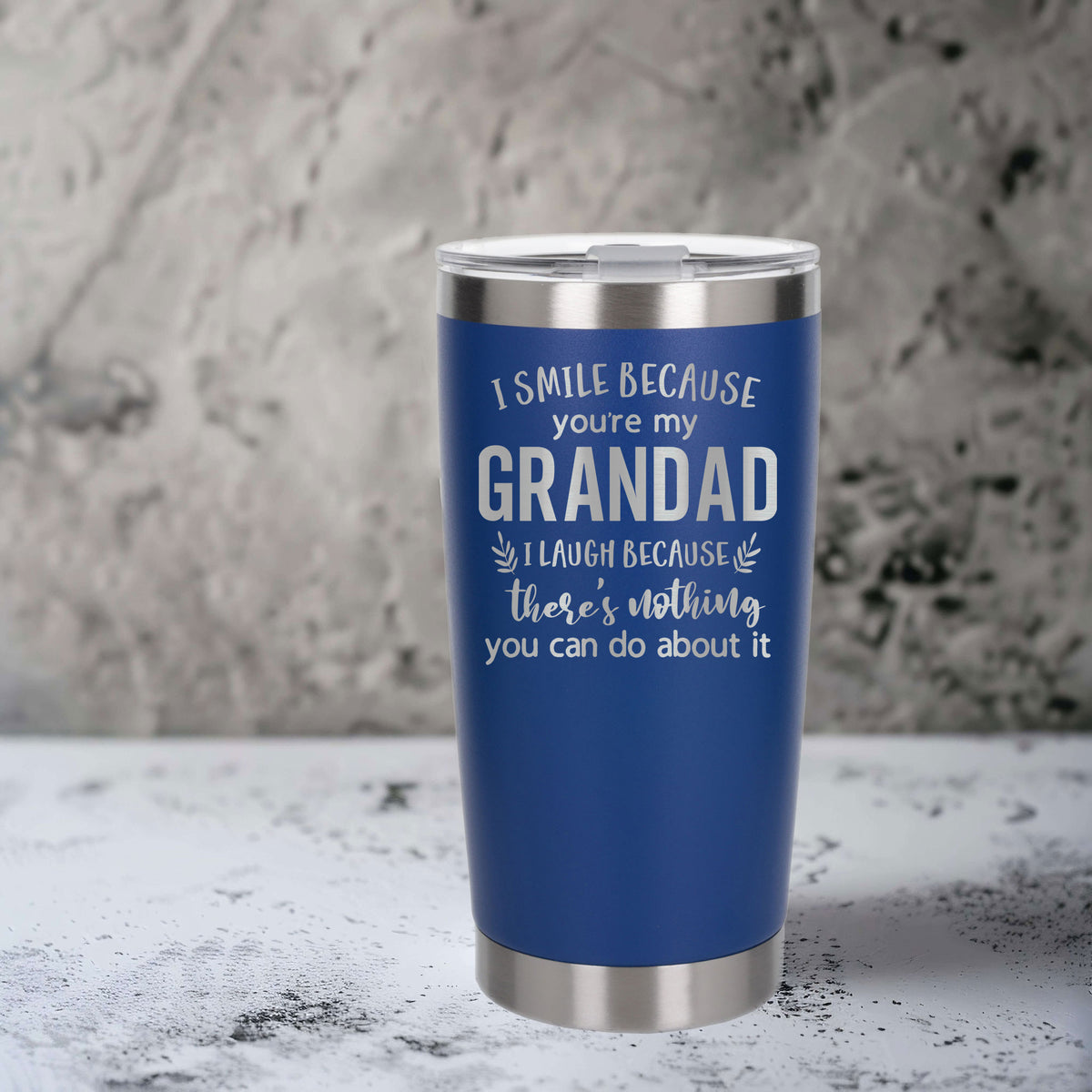 Dark Blue Thermal Metal Coffee Cup