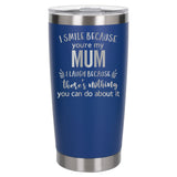Dark Blue Thermal Metal Coffee Cup