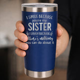 Dark Blue Thermal Metal Coffee Cup
