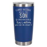 Dark Blue Thermal Metal Coffee Cup