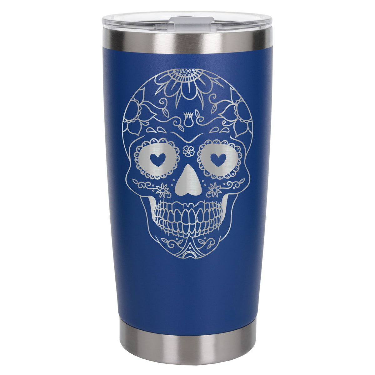 Dark Blue Thermal Metal Coffee Cup