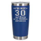 Dark Blue Thermal Metal Coffee Cup