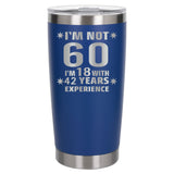 Dark Blue Thermal Metal Coffee Cup