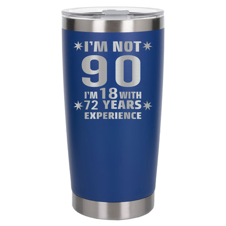 Dark Blue Thermal Metal Coffee Cup