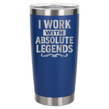 Dark Blue Thermal Metal Coffee Cup