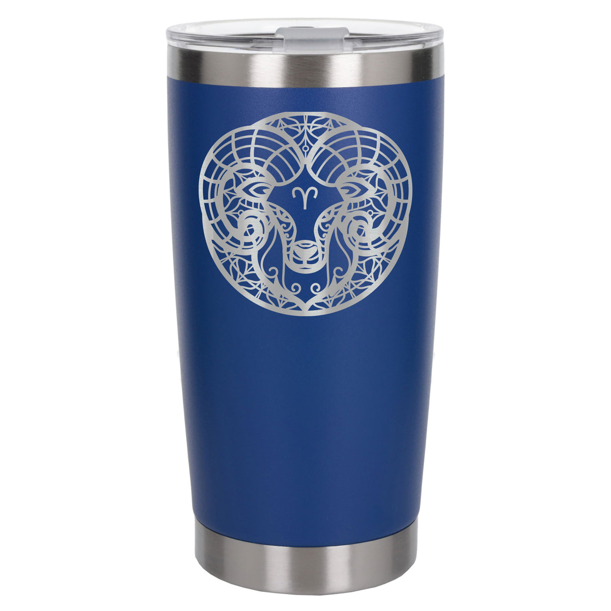 Dark Blue Thermal Metal Coffee Cup