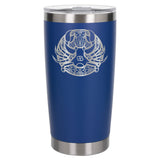 Dark Blue Thermal Metal Coffee Cup