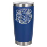 Dark Blue Thermal Metal Coffee Cup