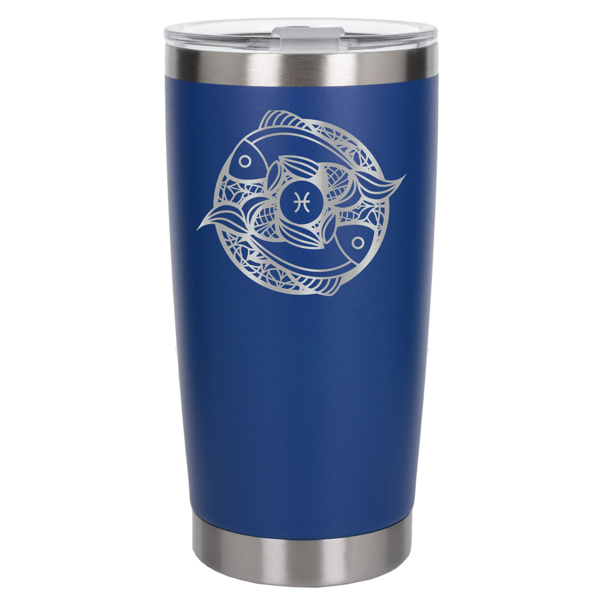 Dark Blue Thermal Metal Coffee Cup