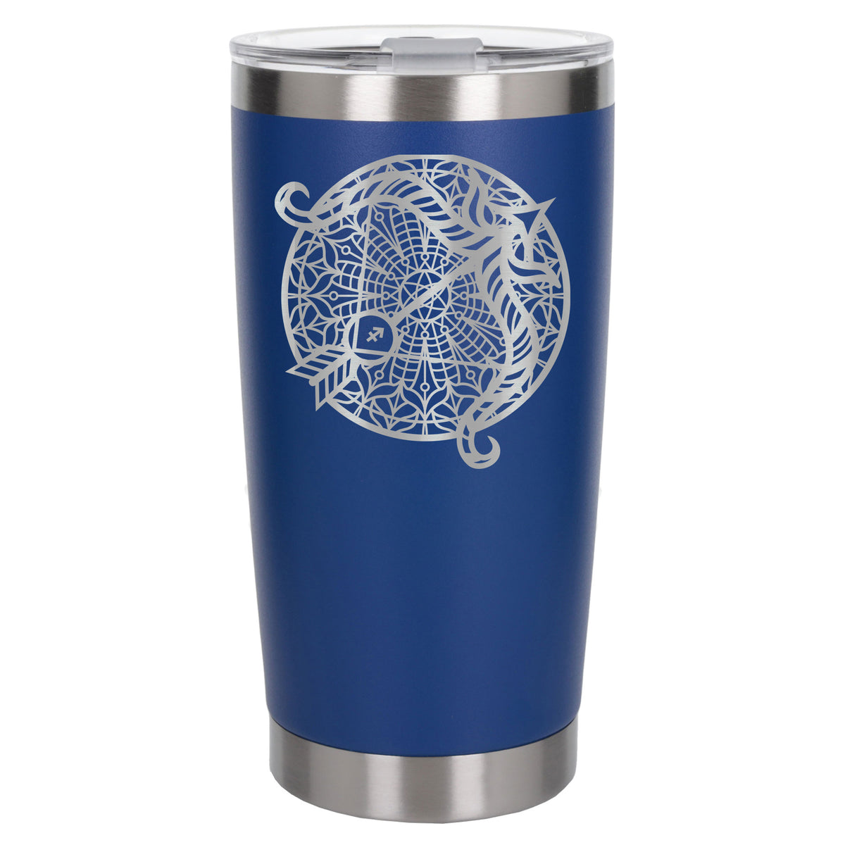 Dark Blue Thermal Metal Coffee Cup