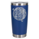 Dark Blue Thermal Metal Coffee Cup