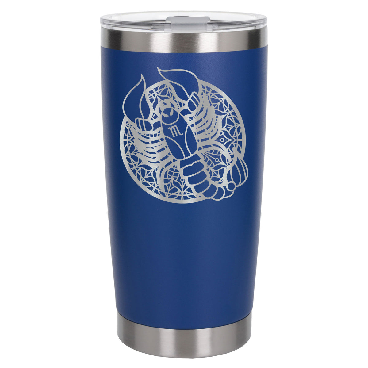 Dark Blue Thermal Metal Coffee Cup