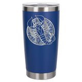 Dark Blue Thermal Metal Coffee Cup