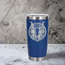 Dark Blue Thermal Metal Coffee Cup