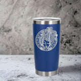 Dark Blue Thermal Metal Coffee Cup