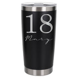 Black Thermal Metal Coffee Cup
