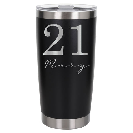 Black Thermal Metal Coffee Cup