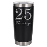 Black Thermal Metal Coffee Cup