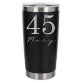 Black Thermal Metal Coffee Cup