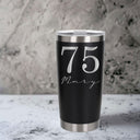 Black Thermal Metal Coffee Cup