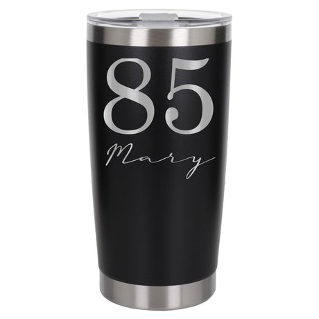 Black Thermal Metal Coffee Cup