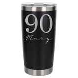Black Thermal Metal Coffee Cup