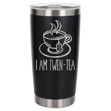 Black Thermal Metal Coffee Cup