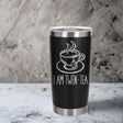 Black Thermal Metal Coffee Cup