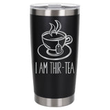 Black Thermal Metal Coffee Cup