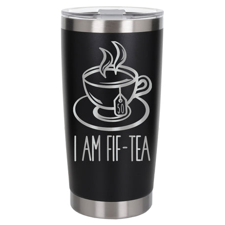Black Thermal Metal Coffee Cup