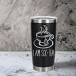 Black Thermal Metal Coffee Cup