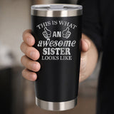 Black Thermal Metal Coffee Cup